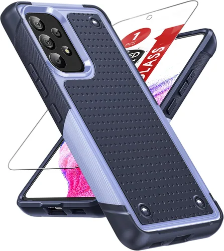 Vista 53 de LeYi Funda para Galaxy S21 FE-5G: Funda Samsung S21 FE con protector de pantalla, doble capa protectora de policarbonato duro y TPU suave Android