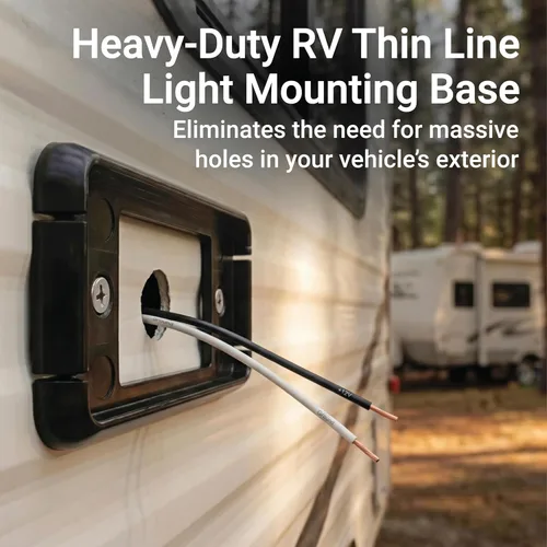 Vista 5 de Lumitronics Soporte de base RV para mini luces de línea delgada