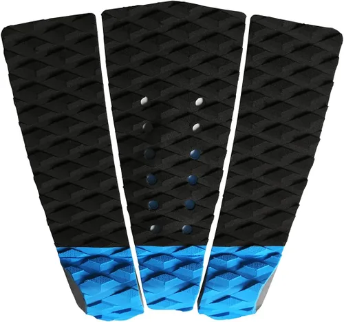 Vista 16 de Abahub 3 almohadillas de tracción de EVA para tabla de surf con patín para patinetas, tablas de surf, funboard, tabla de pescado, Naranja