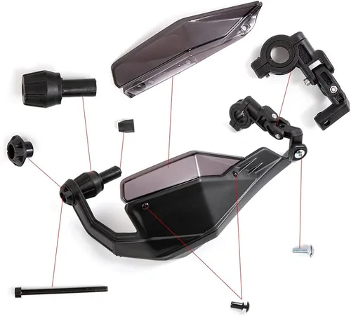 Vista 5 de Protectores de Mano para Motocicleta Universales Motocross Protectores de Mano Dirt Bike Protector contra Maleza Protectores de Mano