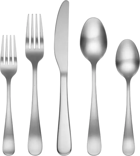 Vista 10 de Cambridge Silversmiths Rhiannon Black Satin - Juego de cubiertos de 20 piezas, servicio para 4