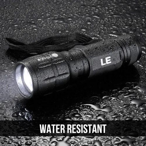 Vista 4 de Lighting EVER Paquete - 2 Artículos: 2 Pack LED Faros Recargables para Correr Camping Senderismo y 1 Pack Linterna LED LE1000 Lúmenes Altos