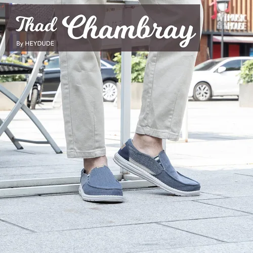 Vista 2 de Hey Dude Thad - Mocasines para hombre en varios colores, cómodos y ligeros