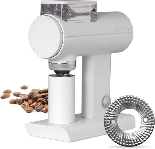 Vista 13 de TIMEMORE Sculptor 064S Molinillo de Granos de Café con Fresas Planas, Molinillo Eléctrico para Espresso con Ajuste de Grosor Sin Escalones, Adecuado