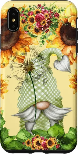 Vista 11 de Floral Sunflower Motif for Dandelion Lovers and Summer Gnome Case for iPhone 17