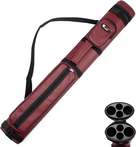 Vista 11 de GSE Games & Sports Expert Estuche de transporte para taco de billar duro de lujo 2x2, estuche para taco de billar, accesorios de billar