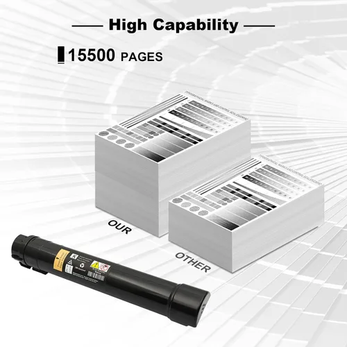 Vista 3 de Cartucho de tóner remanufacturado para Xerox Versalink B7025 B7030 B7035 compatible con tóner negro 106R03393 15500 páginas, 1 paquete