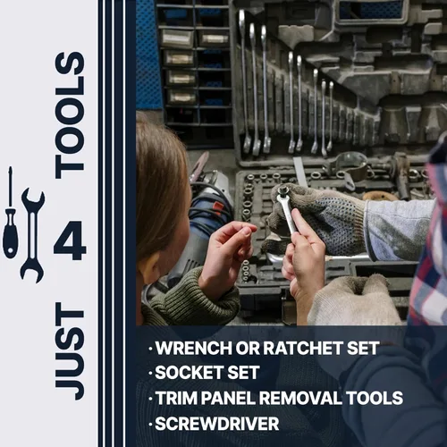 Vista 8 de Garage-Pro Parachoques compatible con Ford F-150 2015-2017 para modelos sin agujeros de cubierta lateral cromado delantero FO1002422