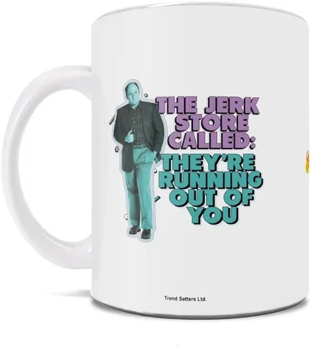 Vista 449 de Trend Setters Friends the Television Show – 25 años – Mercancía oficial – Taza de café o té de cerámica blanca de 11 onzas – perfecta para regalar