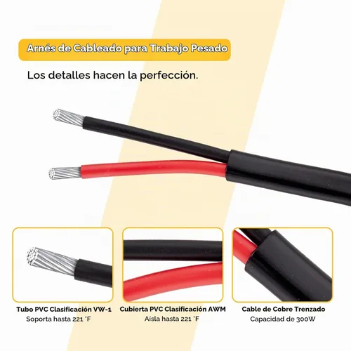 Vista 4 de Mofun - Kit de arnés de cableado de luz LED de 2 conductores con interruptor basculante azul para luces traseras, relé de encendido/apagado