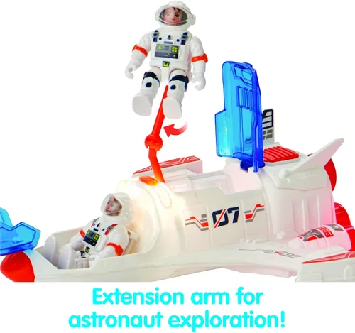 Vista 4 de Kidoozie Misión del transbordador interestelar – Shuttle, Space Rover, astronautas y accesorios – Edades 3 años +