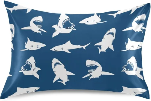 Vista 32 de Fundas de almohada de seda con estampado negro de camión monstruo para cabello y piel, suave, transpirable, suave, refrescante, funda de almohada