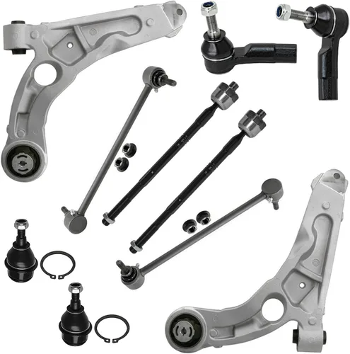 Vista 164 de Detroit Axle - Kit de suspensión delantera de 10 piezas para Chevrolet Trailblazer GMC Envoy 2004-2007 2005 2006 Soportes de brazo de control