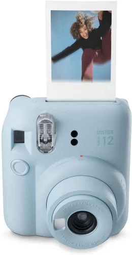 Vista 5 de Fujifilm instax Mini 12 - Cámara instantánea con paquete de 40 películas de disparo, color azul pastel