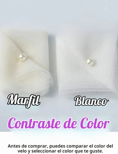 Vista 5 de HEREAD 1 capa novia velo corto Wasit codo longitud velos de tul nupcial con peine y borde cortado Marfil