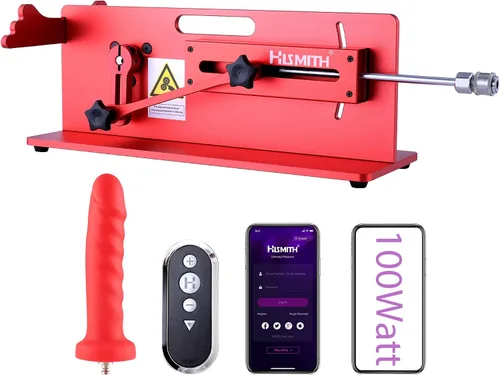 Vista 8 de Hismith Máquina sexual premium con sistema KlicLok, máquina de amor controlada por aplicación, máquina ajustable de empuje para adultos para hombres