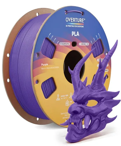 Vista 11 de OVERTURE Paquete de 10 filamentos PLA de 0.069 lbs (0.069 in), filamento de impresora 3D de herido ordenado, paquete de 10 bobinas de 2.2 libras