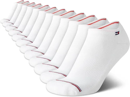 Vista 14 de Tommy Hilfiger Womens 12 Pack Lightweight Cushioned Low Cut No Show Socks Negro (black Logo)