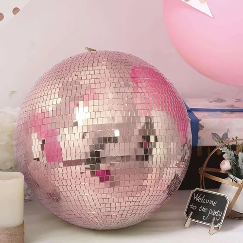 Vista 13 de Efavormart - 6 espejos de cristal de oro rosa de 2 pulgadas, decoración de fiesta de discoteca para bodas, eventos, fiestas de cumpleaños