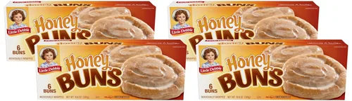 Vista 6 de Little Debbie Bollos de miel, 6 pasteles envueltos individualmente, caja de 10.6 onzas