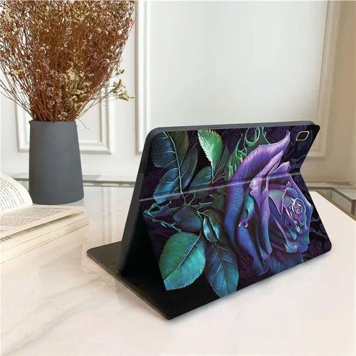 Vista 6 de Funda protectora para Samsung Galaxy Tab A de 8.0 pulgadas 2017, piel sintética a prueba de golpes, funda protectora para Samsung Tab A 8.0 pulgadas
