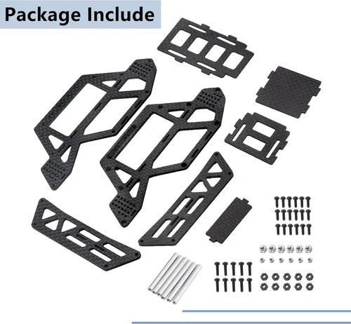 Vista 6 de MORLORDY Marco de chasis de fibra de carbono RC Roll Cage Body Shell para 1/24 RC Crawler Car SCX24 Cuerpo actualizaciones AXI00001 AXI00002