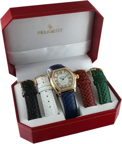 Vista 2 de Peugeot Juego de regalo de cinco correas de cuero intercambiables para mujer