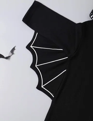 Vista 5 de My First - Traje de Halloween para bebé recién nacido, ropa de cosplay, disfraz de murciélago con capucha