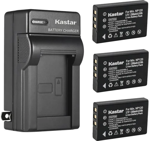 Vista 6 de Kastar Reemplazo del cargador de batería de pared de CA para cámaras digitales Toshiba CAMILEO H30, CAMILEO X100, Minolta MN80NV, CONTAX Tvs