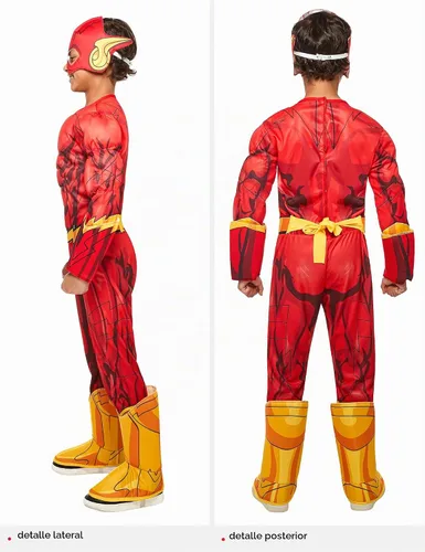 Vista 4 de Rubies at Party City DC Comics Superheroes: The Flash Costume for Kids, Boy's Costume