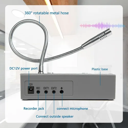 Vista 3 de Intercomunicador de ventana de dos vías de conversación a través de ventana Sistema de altavoz de intercomunicación con función de silencio