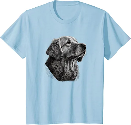 Vista 9 de Camiseta divertida Golden Retriever, Negro