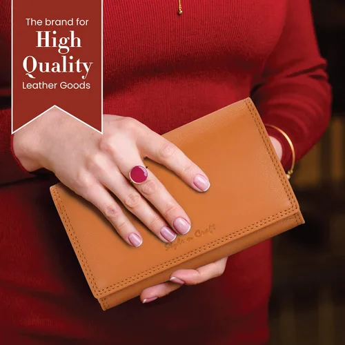 Vista 7 de Style N Craft Full-Grain Leather Clutch Wallet for Women, RFID-Protected with Multiple Card Holders
