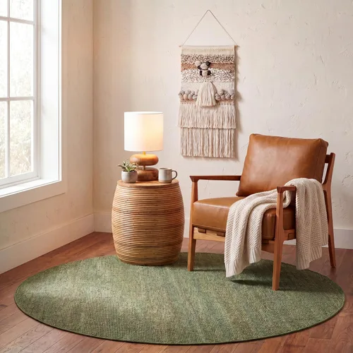 Vista 14 de SAFAVIEH Natural Fiber Collection - Alfombra decorativa de 2 x 3 pies, color verde, hecho a mano con flecos de yute tejido, ideal para zonas de alto