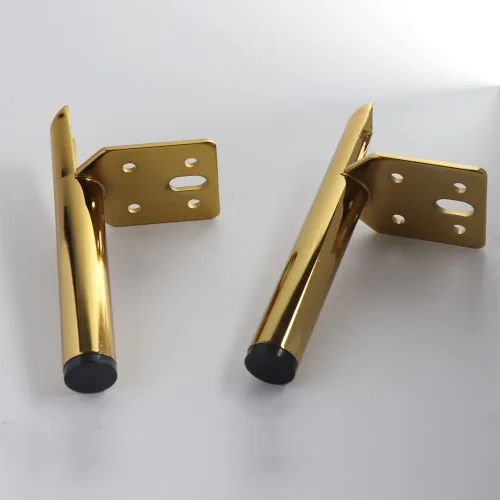 Vista 5 de Patas de muebles de 2 pulgadas, patas doradas para mesa de café, patas de muebles de metal de mediados de siglo para sofá, gabinete, otomana, juego