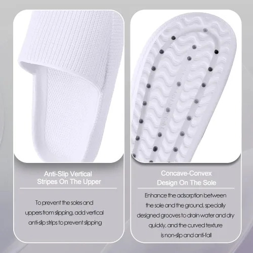 Vista 4 de Sandalias de nube para niños, niñas, niños, pantuflas de ducha y baño, cómodas pantuflas antideslizantes de suela gruesa para verano, zapatos