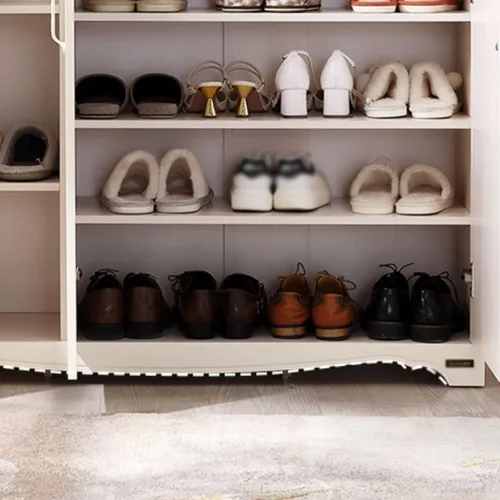 Vista 4 de Shoe Bench Shoe Rack, Entrance Shoe Cabinet Modern Household Shoe Cabinet Simple Hallway Cabinet Indoor Shoe Cabinet is Suitable for Living Room