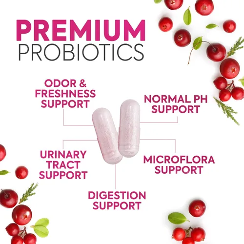 Vista 5 de Probióticos para mujeres – Equilibrio de PH, apoyo a la salud digestiva y femenina – 100 mil millones de UFC por porción – Probiótico para mujer