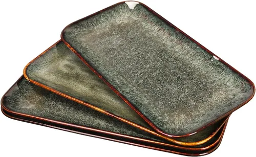 Vista 14 de Juego de platos de porcelana para cena, juego de 2, para fruta, postre, plato para aperitivos, pan, cupcake, ensalada - Apto para microondas