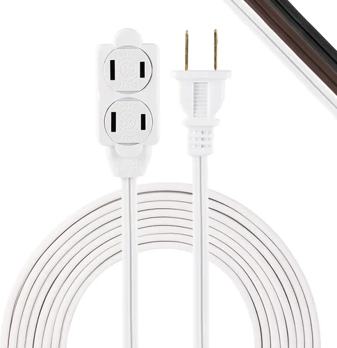 Vista 5 de GE Protector SurGE de 6 tomas de tierra, 450 julios, paquete de 2 regletas de alimentación, cable de extensión de 3 pies de largo y regleta