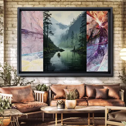 Vista 5 de print print Landscape Wall Art Print, Nature Framed Large Gallery Art, Minimalist Art (with hanging kit)