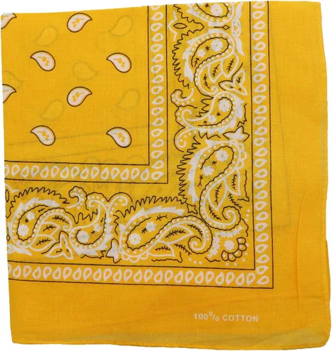 Vista 37 de Motique Accessories Bandana de algodón de 22 pulgadas con estampado cachemira
