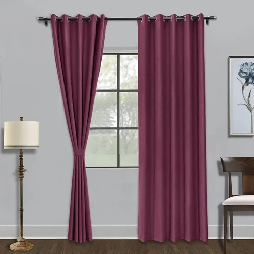 Vista 19 de Fcosie Cortinas opacas de lino de 50 pulgadas de ancho x 63 pulgadas de largo, paneles de cortina con ojales para sala de estar, dormitorio, baño