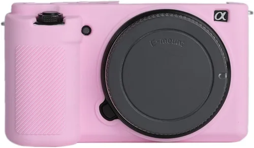 Vista 2 de ZV-E10 - Funda de silicona para Sony ZV-E10, color rosa Rosado