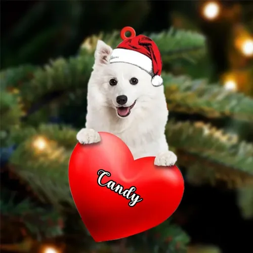 Vista 111 de Adornos de Navidad personalizados para perros, nombre personalizado, adorno de Malamute de Alaska, adornos acrílicos, regalos de Navidad, amantes