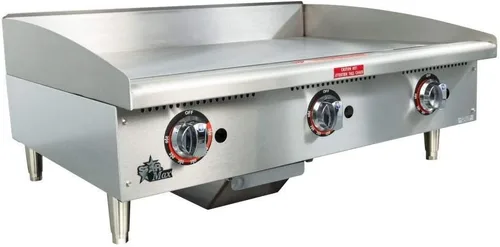 Vista 2 de Star Mfg Star-Max Termostato acelerador Plancha de gas de 36
