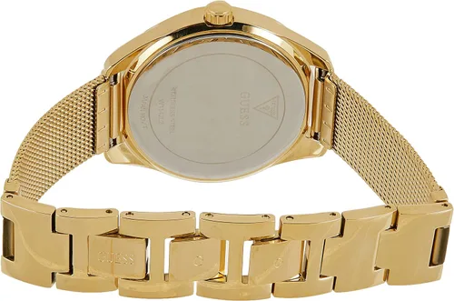 Vista 2 de GUESS Reloj analógico de cuarzo clásico para mujer con correa de acero inoxidable W1142L2 dorado pulsera Oro Pulsera