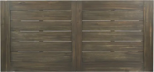 Vista 7 de Christopher Knight Home Della - Mesa de comedor de madera de acacia para exteriores con patas de metal, acabado gris / metal rústico