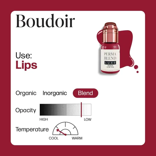 Vista 7 de Perma Blend Luxe Berry Lip Set – Juego de tinta de tatuaje rojo profundo – Kit de microblading de rubor labial – Suministros de tatuaje para PMU