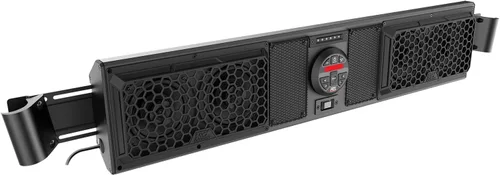 Vista 2 de MTX MUDSYS41 Sistema de barra de sonido marina de cuatro altavoces con Bluetooth para ATV/UTV/Tractor